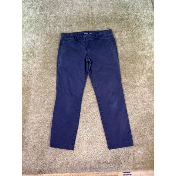 Old Navy Women’s Pixie Pants Size 10 Regular Blue Mid-Rise Stretch E395 - Picture 1 of 11